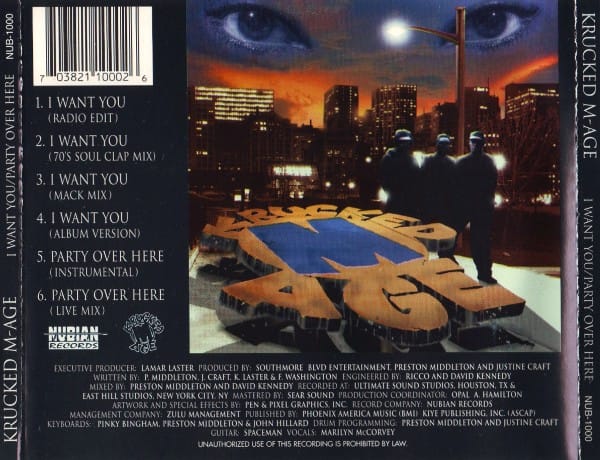 Krucked M-Age - I Want You / Party Over Here